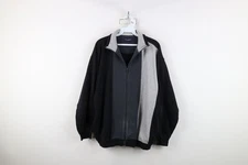 Vintage 90s Streetwear Mens Medium Faded Color Block Sweatshirt Jacket Swacket