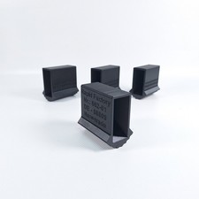 Leiterfüße 50x22mm für Traverse Außenschuh Leiterschuh Ersatzteil für Gummifüße