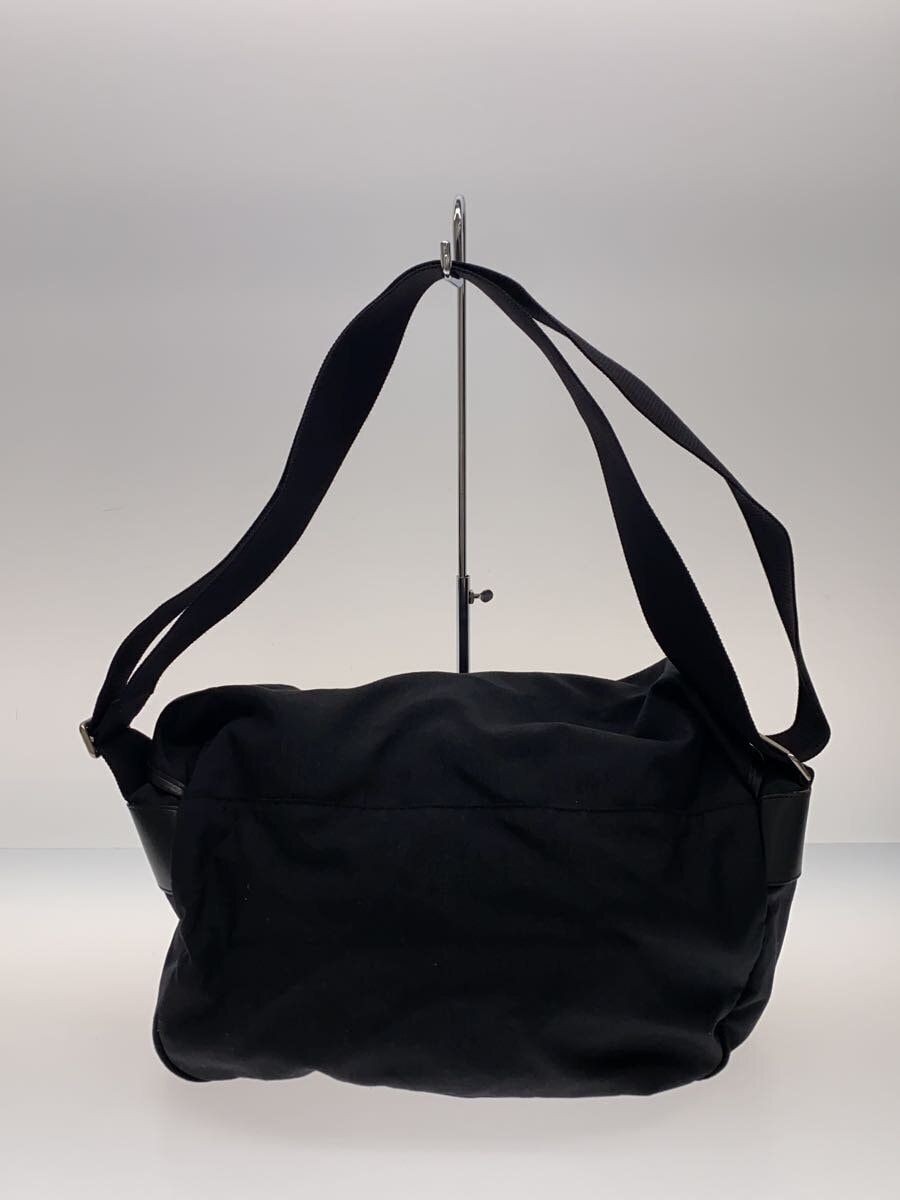 Borsa a tracolla SAINT LAURENT pelle caccia fibbia messenger tela nera usata