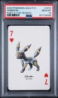 2000 POKEMON GOLD VERSION PART 2 PLAYING CARDS 7 OF HEARTS #197C UMBREON PSA 10