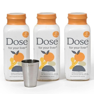 Dose for Your Liver Cleanse Detox & Repair, Made with 16 Fl Oz (Pack of 3)