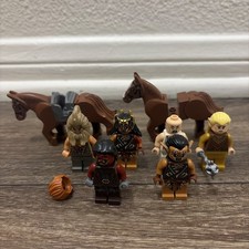 Large Lord Of The Rings Minifigure Lot Mix Minfig Set Horses & Accessories