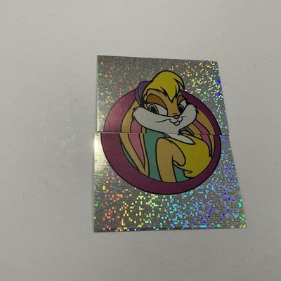 (2) 1996 Upper Deck Space Jam Dazzle Sparkle Refractor Holo Sticker Lola Bunny