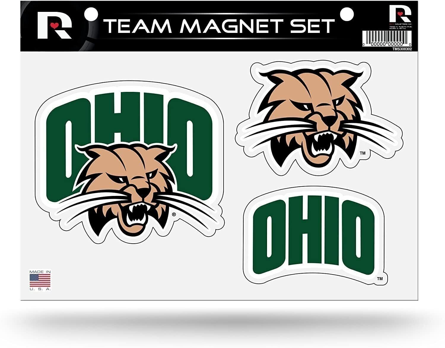 University of Ohio Bobcats 8x11 Inch Multi Magnet Sheet Shape Cut