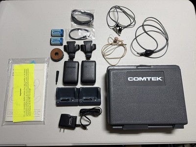 COMTEK AT-216 Assistive Listening System M-216 PR-216 CM-183 Mic Charger Case