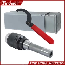 Findmall Keyless 1/32" -1/2" Drill Chuck with R8 Integral Shank High Precision
