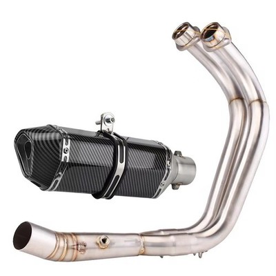 For Yamaha YZF R7 21-25 MT07 YZFR7 Exhaust Pipe With Header Link Pipe Slip-On