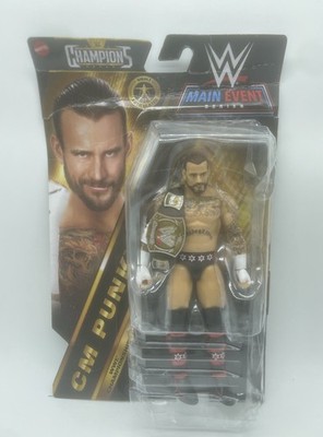 CM PUNK - WWE Mattel Main Event Series 2024 Champions Wave 4 Fig NEW DAMAGED PKG