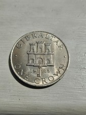 Crown Coin 1968 Queen Elizabeth II Gibraltar Uncirculated Encapsulated