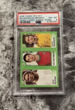 2006 Panini Candy World Cup Sticker Cristiano Ronaldo Beckham Ibrahimovic PSA 8