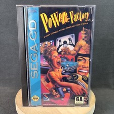 SEGA CD - Power Factory - No Manual (Cover Only) - Resurfaced & Tested