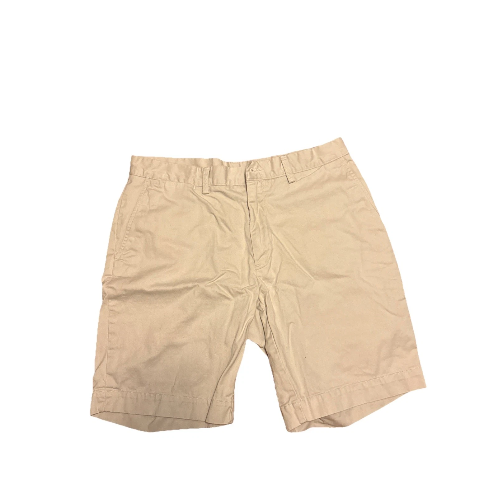 Ralph Lauren Polo Mens Shorts Khaki Tan 33x9 100% Cotton Chino Classic Fit