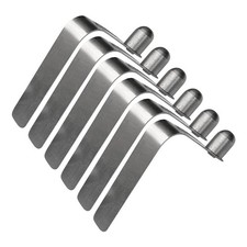 6 Stück Edelstah Druckknopf Clip Federklamme...