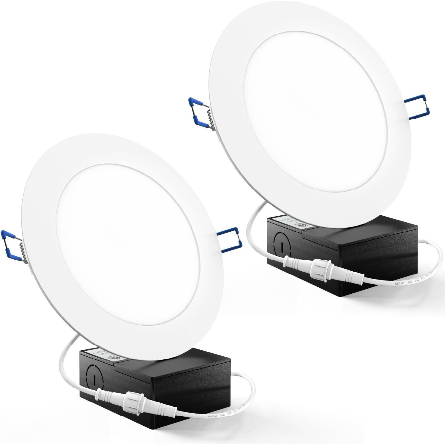 Sunco Recessed Lighting 6 Inch LED, Canless Ceiling Lights Slim with Junction Bo