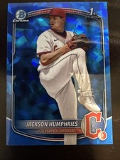 2025 Bowman Sapphire Jackson Humphries 1st Chrome Prospects Guardians #BCP-11.