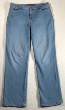 Gloria Vanderbilt AMANDA Women's Jeans Straight Medium Wash Stretch Cotton s8