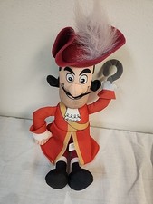 Captain Hook Plush Talking MUTE  Doll Disney Peter Pan Fisher Price 12" Toy
