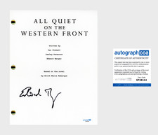 Edward Berger ‘All Quiet On The Western Front' Director Signed Full Script ACOA