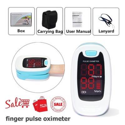 Finger Tip Pulse Oximeter Blood Oxygen SpO2 Heart Rate Monitor Meter