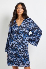 Image of Wallis Blue Shift Dress Womens Daywear Dresses