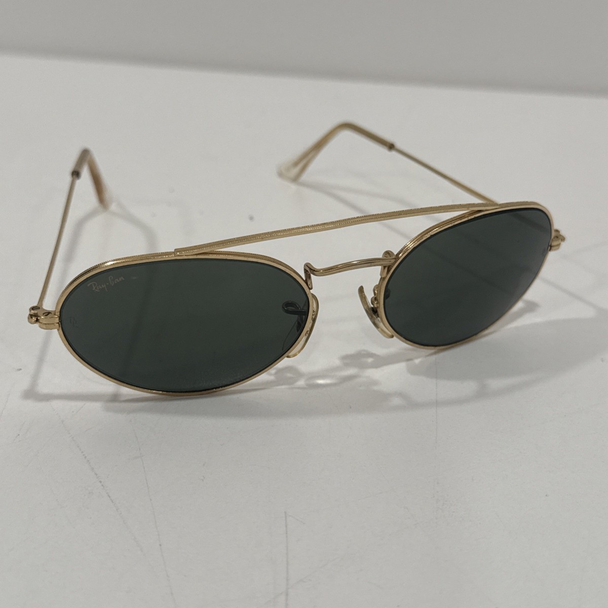Vintage Ray-Ban W1534 Gatsby Style 3 USA Sunglasses Gold Frame G