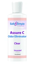 Safe n' Simple Assure C Odor Eliminator Clear Bottle