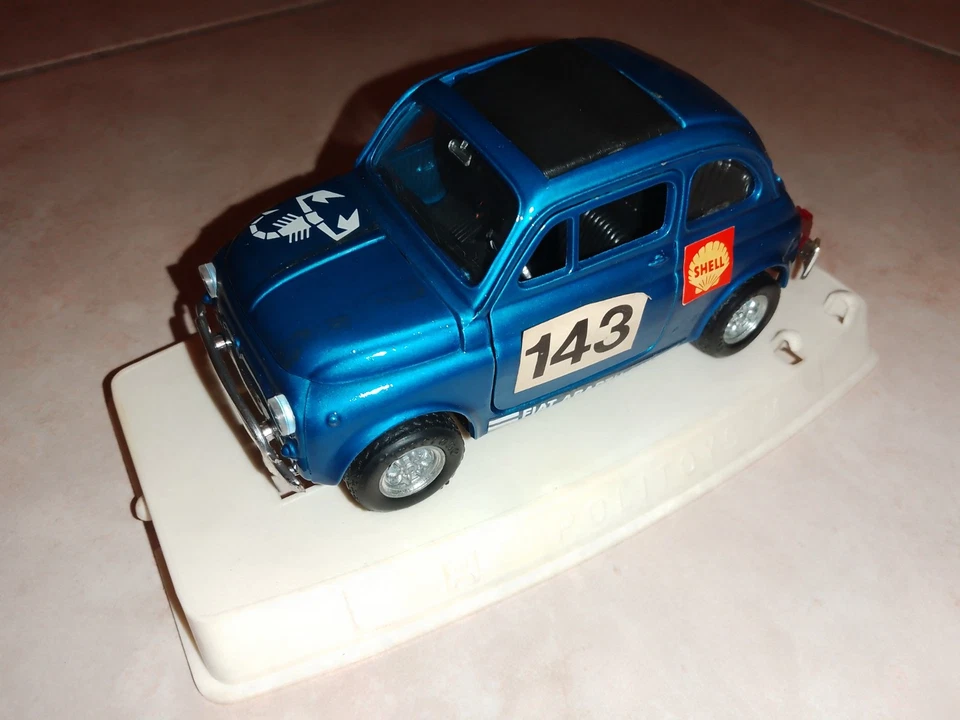 FIAT 595 500 L POLITOYS M SCALA 1:25 M 599  DIECAST POLISTIL VINTAGE - Immagine 2 di 2