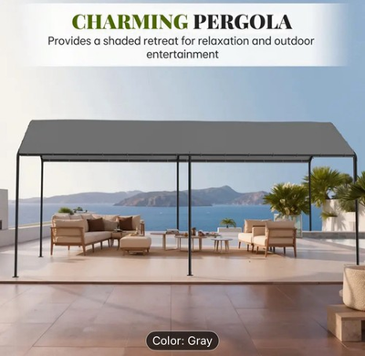 #ad Outdoor 10x20 Ft Heavy Duty Carport Garage Shelter Weatherproof $250.00