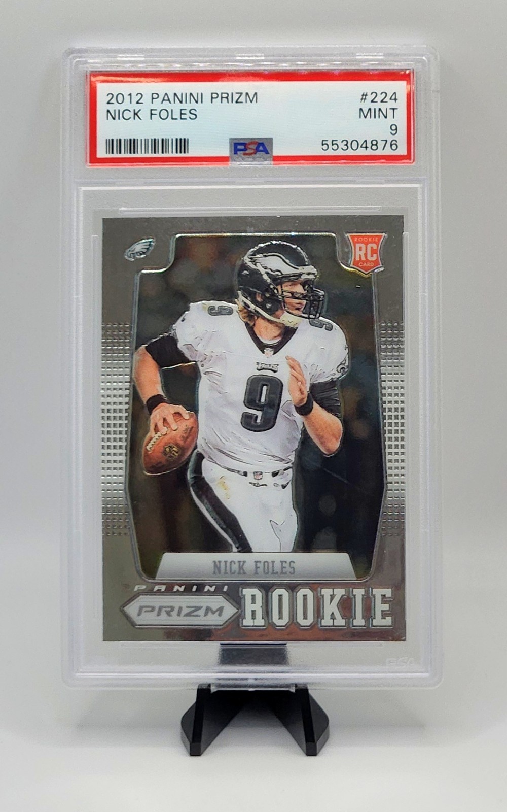 2012 Panini Prizm Nick Foles RC #224 Rookie Card Graded PSA 9 MINT Eagles