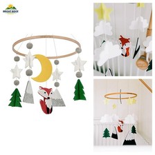 Baby Crib Mobile Woodland Fox 3D Design Eco-Friendly Decor Adjustable