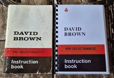 Original 1965 David Brown 770 Selectamatic Tractor Instruction Book + 990 Print