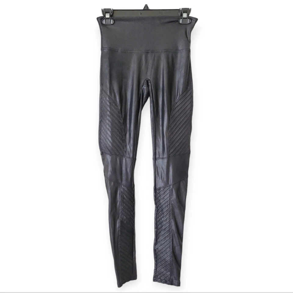 Spanx Faux Leather Moto Leggings M - Image 3 of 4