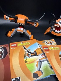 3 Lego Mixels Series 2 Lot 41512 Chomly 41517 Balk 41515 Kraw Preowned W Manuals