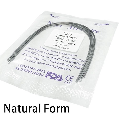 Dental Orthodontic Arch Wire Super Elastic Niti Round Rectangular Natural Form - Picture 6 of 10
