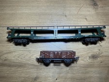Fleischmann H0 Bogie Car Transport Wagon 5284 And High Sided Wagon DB 1205 0m12