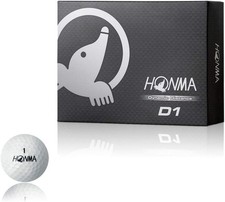 Honma Golf D1 2-Piece Golf Balls, 1 Dozen 12 Balls , White, BT1601