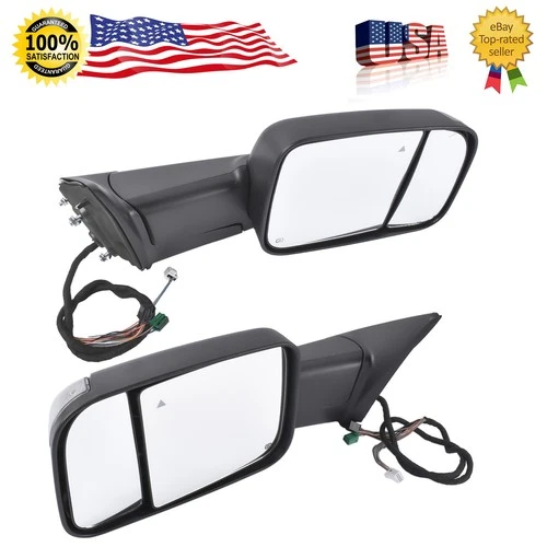 Left + Right Power Heated Towing Mirror For Ram 2500 3500 CH1320506 CH1321506