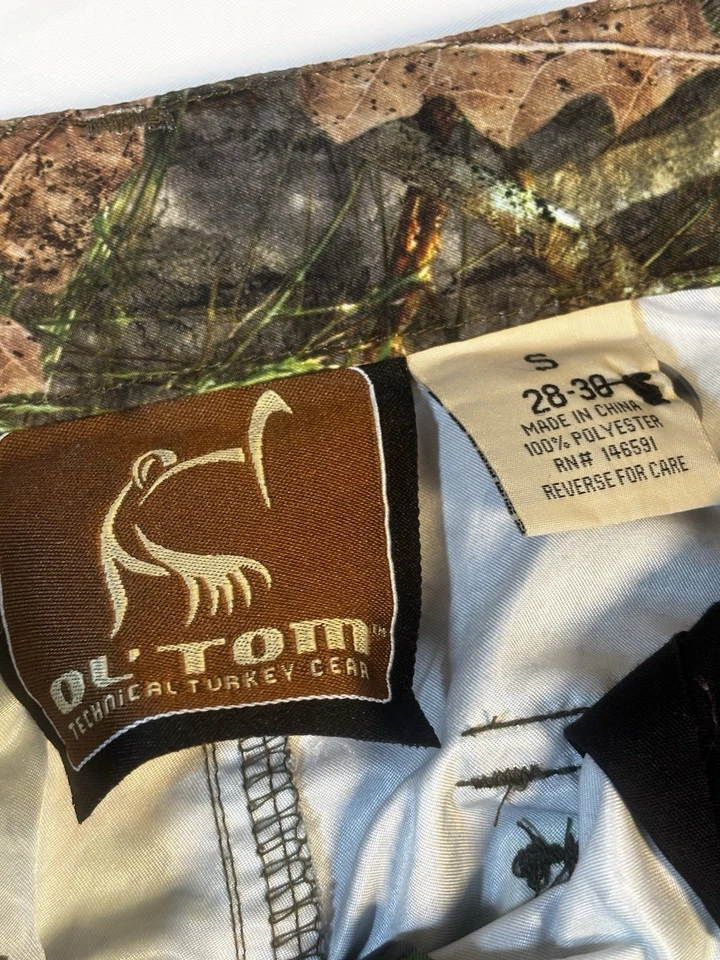 Мужские штаны из индейки Ol Tom Technical Mossy Oak камуфляжные карго размер 28–30 для охоты - Изображение 4 из 4