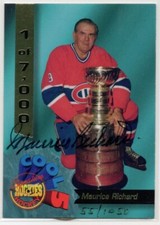 1994 1994-95 Signature Rookies Cool Five Signatures #CF4 Maurice Richard 55/1050