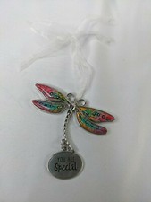 You Are Special Butterfly Dragonfly Metal Tree Ornament 2 Inch