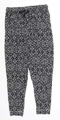 H&M Damen Hose grau Baumwollmischung Größe M L23 in - Schlafanzug