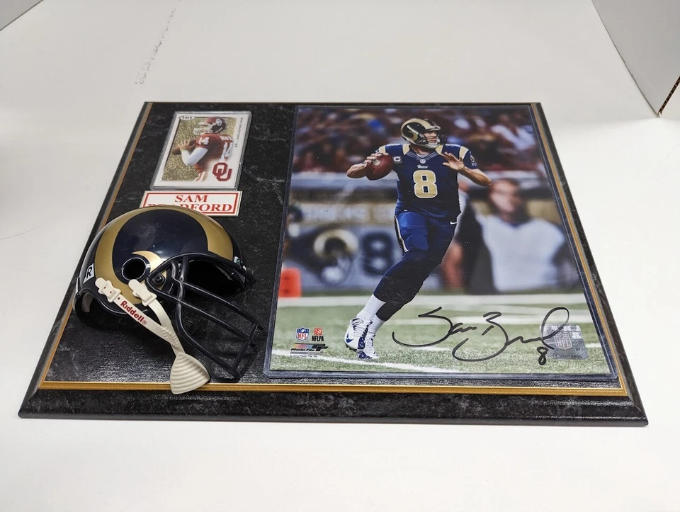 Foto autógrafa firmada por Sam Bradford Oklahoma Sooners Heisman 11x14 LA Rams QB Foto 2 de 4