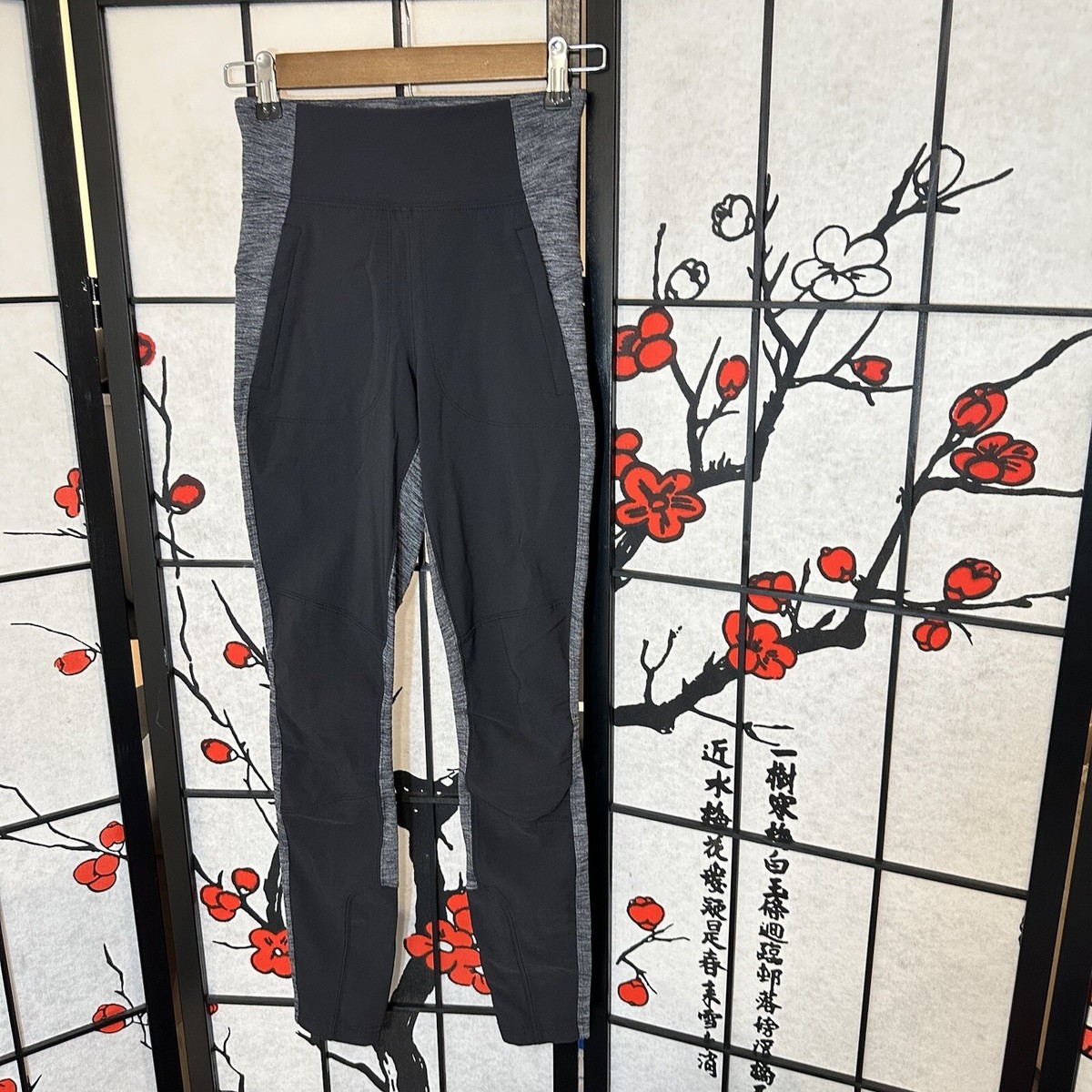 Athleta Highline Hybrid Pants Tight Women's Size 2 Black Gray | eBay