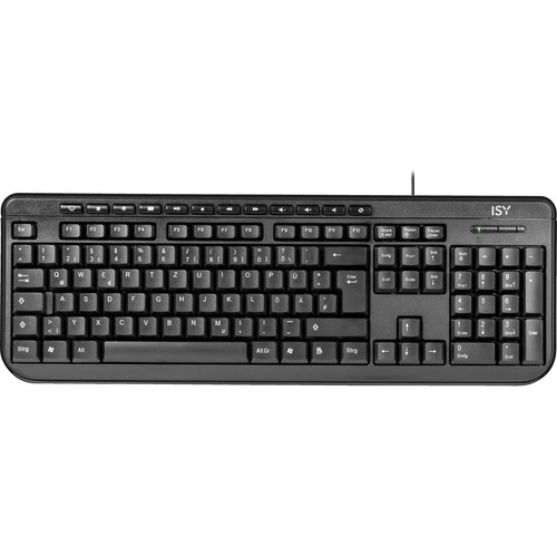 ISY IKE-1000 Kabelgebunden Tastatur USB Multimedia Keyboard Office DE QWERTZ