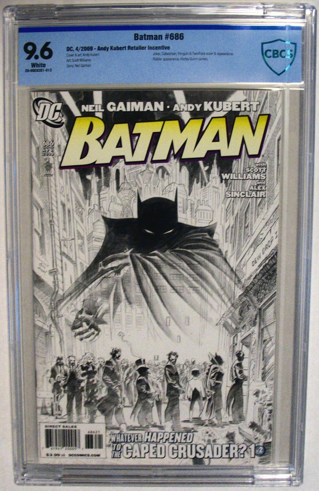 Batman #686 Sketch Cover RI Retailer Incentive Variant CBCS CGC 9.6 ...