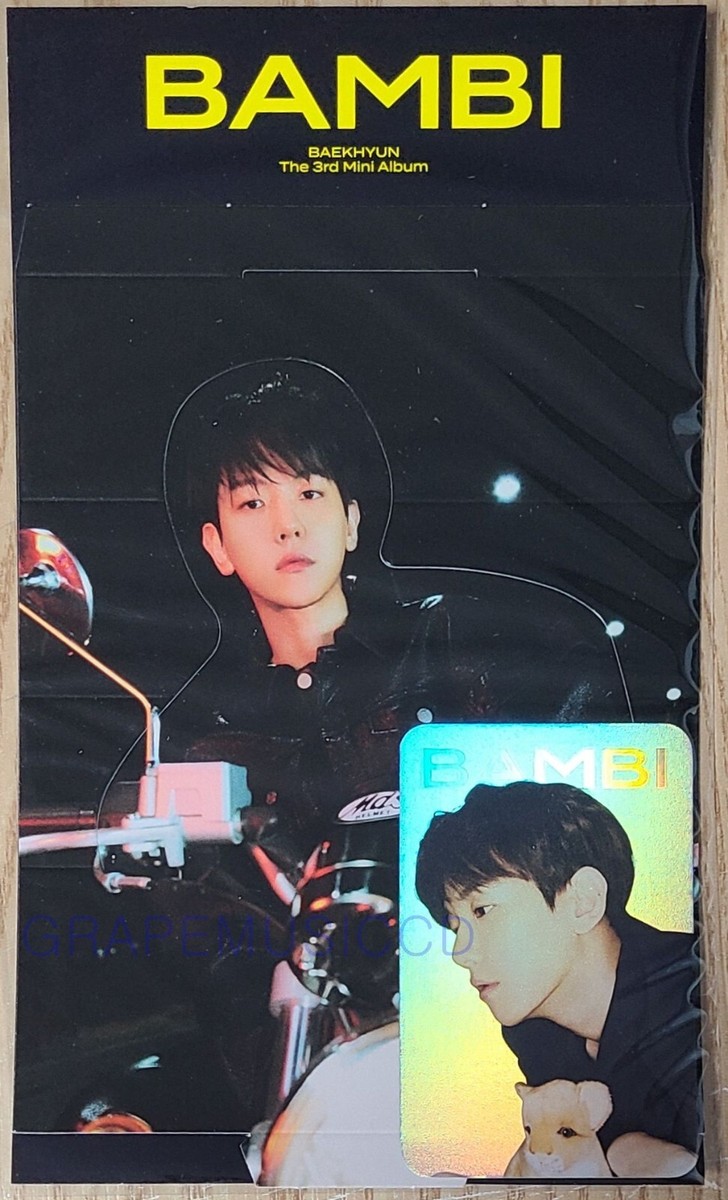 BAEKHYUN EXO Bambi SMTOWN OFFICIAL GOODS HOLOGRAM PHOTO CARD SET