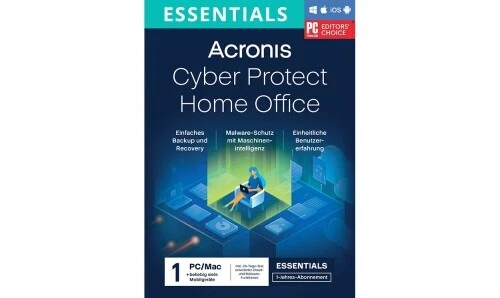 Acronis Cyber Protect Home Office Essentials, 1 Gerät, Blitzversand - Bild 1 von 1