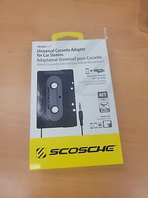 Scosche Decked Out Universal Cassette Tape Adapter for Car Stereos 