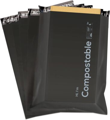 10X13 Inch Biodegradable Shipping Bags,50 Count Compostable Poly Mailers with Ec