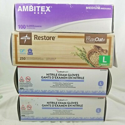 750 Gloves Total Medline Restore Nitrile Exam Oatmeal 650 Large